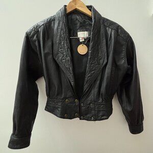Vintage 1980s Silverleaf Genuine Leather Jacket